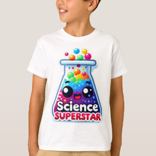 Back to school "Science Superstar" Pun T-Shirt