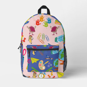Back-to-School Season Printed Backpack