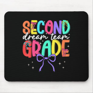 Back To School Second Grade Dream Team Teacher Wom Mouse Mat