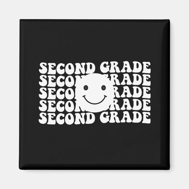 Back to School Second Grade Teacher Magnet (Front)