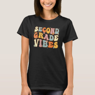 Back To School Second Grade Vibes Student Teacher T-Shirt