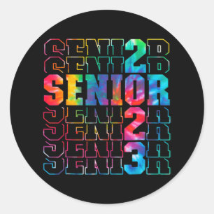 Back To School Senior 2023 Graduation or First Day Classic Round Sticker