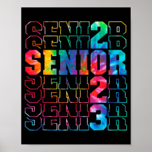 Back To School Senior 2023 Graduation or First Day Poster