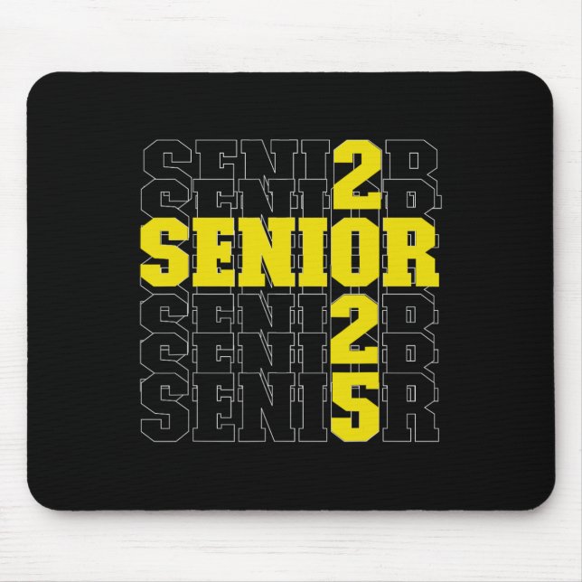 Back To School Senior 2025  Mouse Mat (Front)