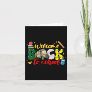 Back To School Shirt Fun Clroom Teacher Student Ou Card