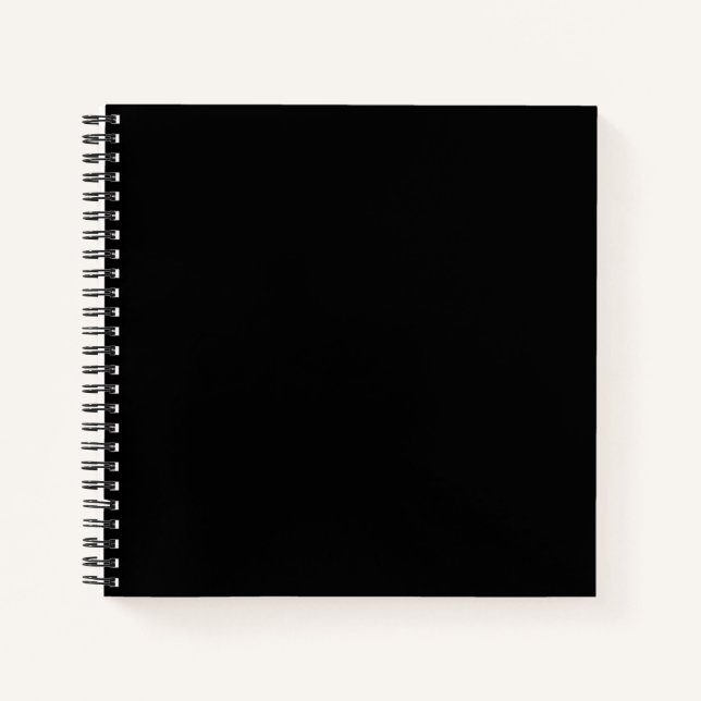 Back To School, Simple Black Authority® Spiral Notebook (Front)