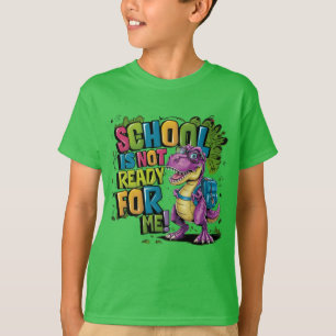 Back to school Smart confident playful Dinosaur T-Shirt