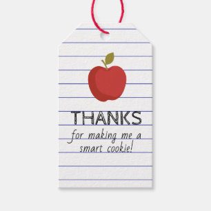 Back to School Smart for Teacher Cookie Favour Tag