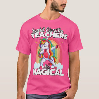 Back to School Special Education Teacher Unicorn M T-Shirt