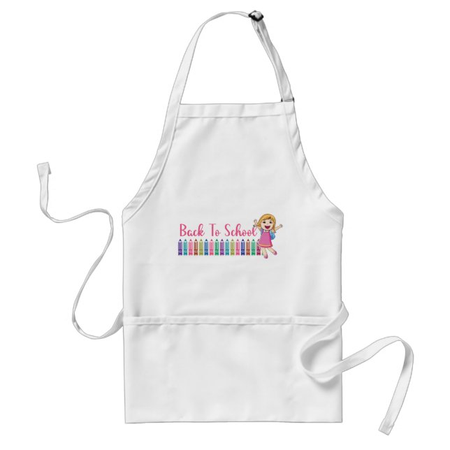 back to school standard apron (Front)