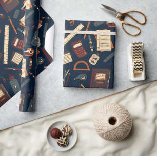 BACK TO SCHOOL - Steampunk Goth Palette (DARK) Wrapping Paper