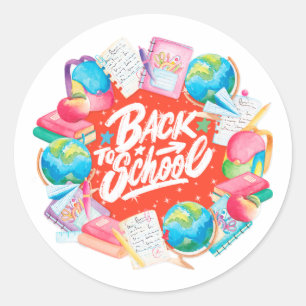 Back to school sticker