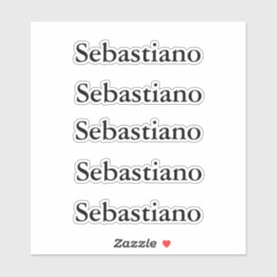 Back to school sticker black name label