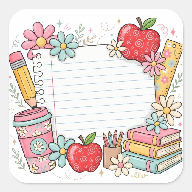 Back-to-school stickers and more! (Front)