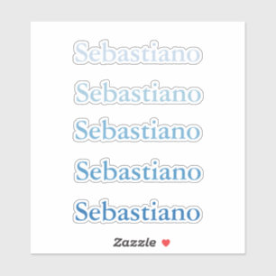 Back to School stickers Powder Blue Name stickers