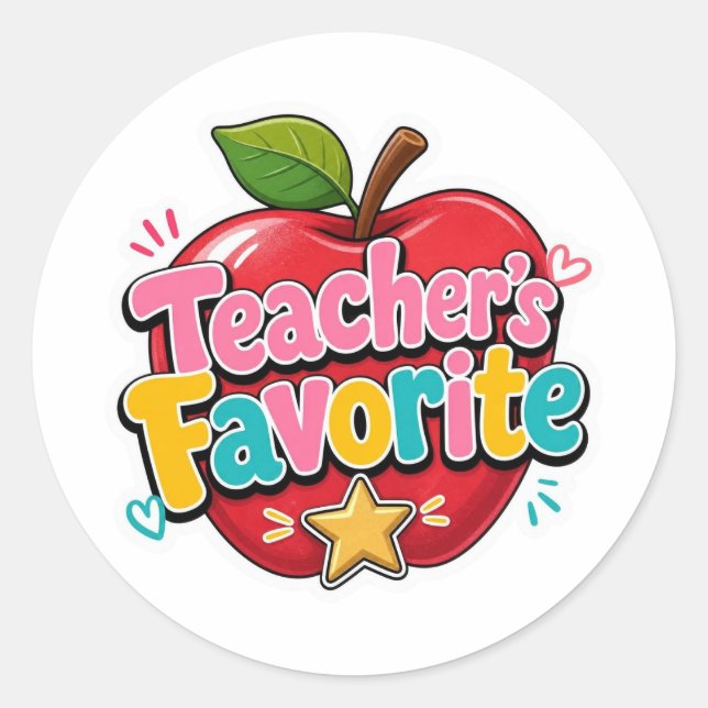 Back to School Stickers | Teacher's Favourite (Front)