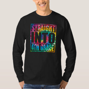 Back To School Straight Into 4th Grade Fourth Grad T-Shirt