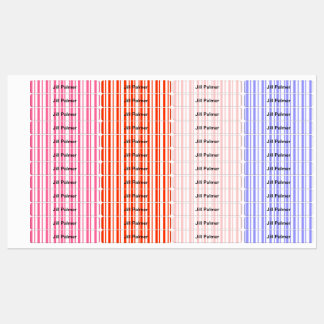 Back to school striped labels for Boys and Girls