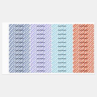 Back to school striped labels for Boys and Girls