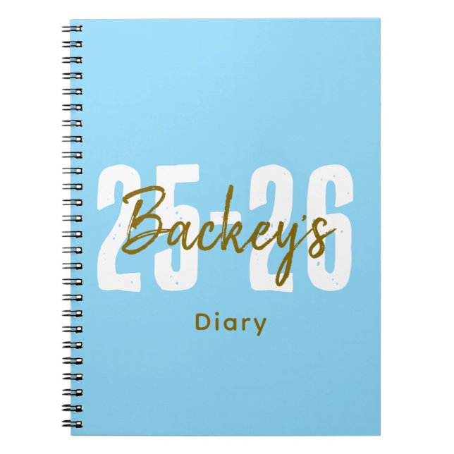 Back to School Student Diary Notebook (Front)
