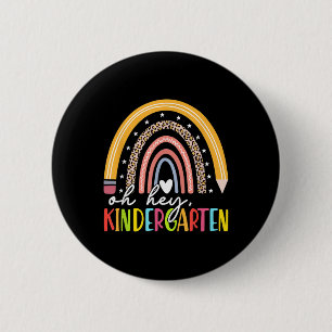 Back To School Students Teacher Rainbow Oh Hey Kin 6 Cm Round Badge