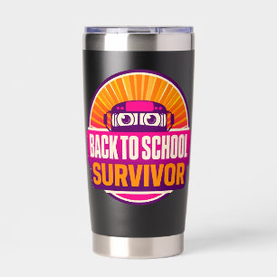 Back to School Survivor Travel Mug Insulated Tumbler