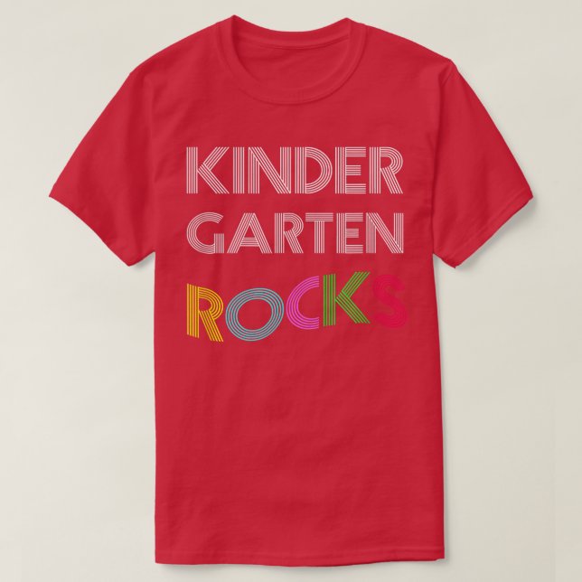 Back To School T Shirts For Kindergarten Students (Design Front)