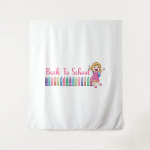 back to school tapestry