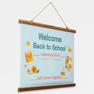 Back to School Tapestry Welcome Classroom Decor