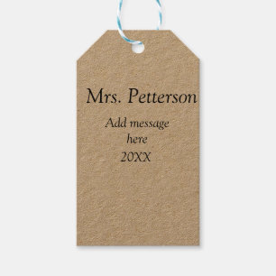 Back to school teacher appreciation add year class gift tags