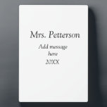 Back to school teacher appreciation add year class plaque<br><div class="desc">Design</div>