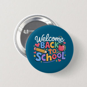Back to School Teacher First Day of School Funny 6 Cm Round Badge