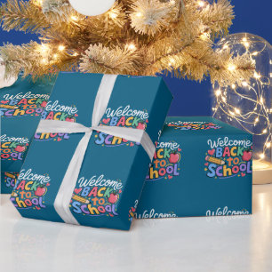 Back to School Teacher First Day of School Funny Wrapping Paper