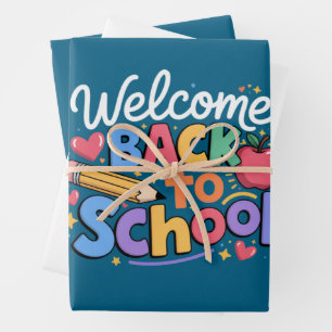 Back to School Teacher First Day of School Funny Wrapping Paper Sheet