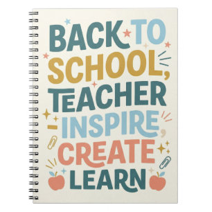 Back to School Teacher gift Notebook