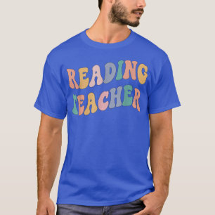 Back to School Teacher, Groovy Retro Reading Teach T-Shirt