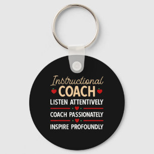 Back To School Teacher Instructional Coach Key Ring