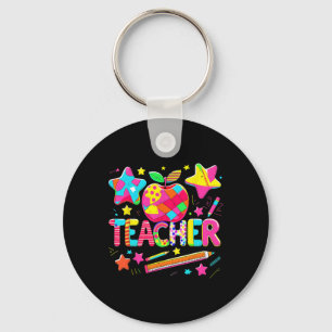 Back To School Teacher Life Inspirational Teach Lo Key Ring