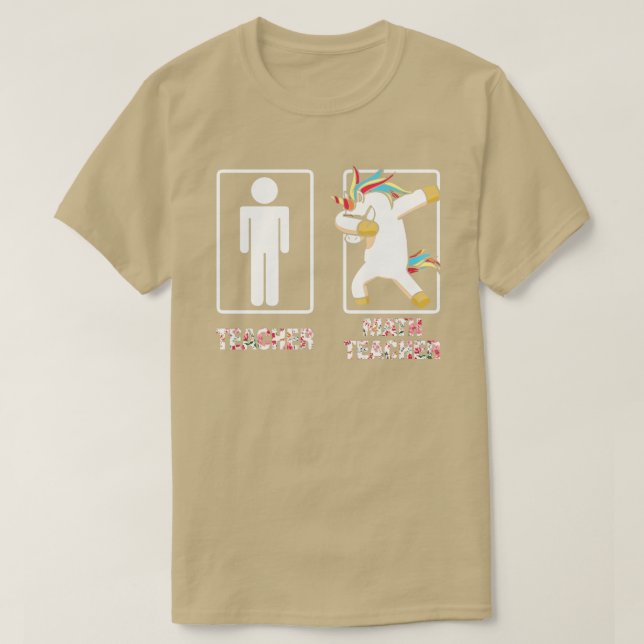 Back to school-teacher math teacher  T-Shirt (Design Front)