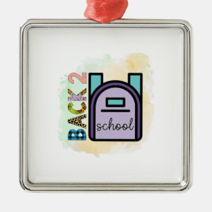 Back To School Teacher Metal Tree Decoration
