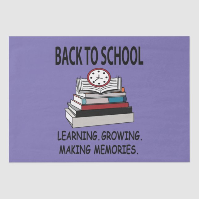 Back To School Teacher Student Back To School Tissue Paper (Front)