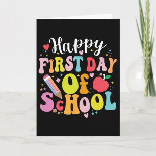 Back To School Teacher Student Happy First Day Of Card