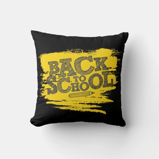 Back to School – Teacher & Student Throw Cushion (Front)
