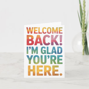 Back To School Teacher Welcome Back Im Glad Youre  Card
