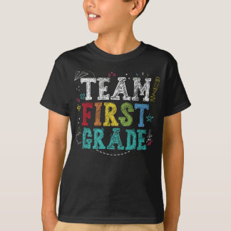Back To School Team First Grade Student 100th Day T-Shirt