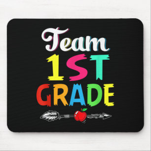 Back To School Team First Grade Teacher Student Mouse Mat