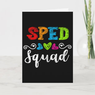 Back To School Team Gift For Special Ed Teacher Sp Card