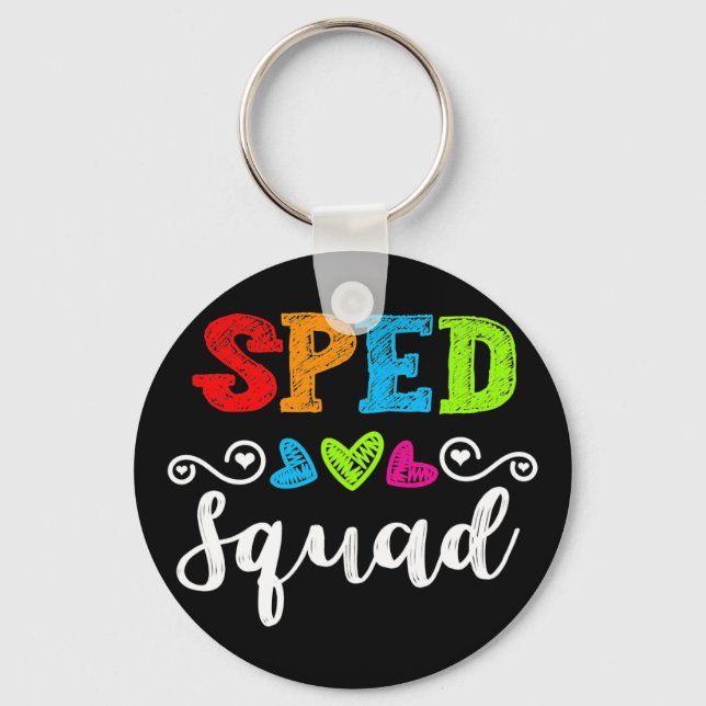 Back To School Team Gift For Special Ed Teacher Sp Key Ring (Front)