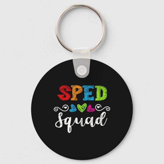 Back To School Team Gift For Special Ed Teacher Sp Key Ring (Front)