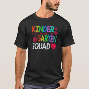 Back To School Team Kindergarten Squad Teacher Stu T-Shirt